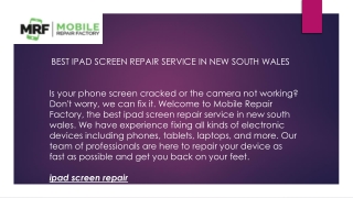 Best Ipad Screen Repair Service in New South Wales  Mobilerepairfactory.com.au