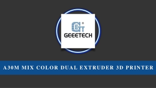 A30M Mix Color Dual Extruder 3d Printer