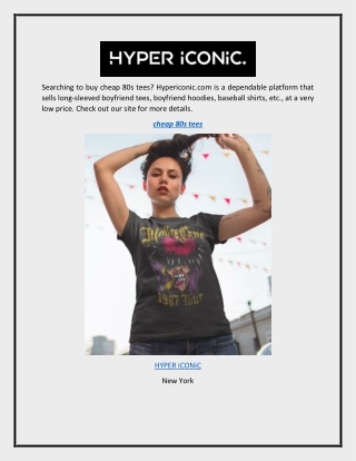Cheap 80s Tees  Hypericonic.com