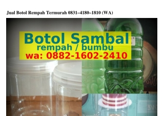 Jual Botol Rempah Termurah ౦8౩1-Ꮞ18౦-181౦(WA)