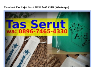 Membuat Tas Rajut Serut Ô89Ϭ~7ㄐϬ5~ㄐ౩౩Ô(WA)