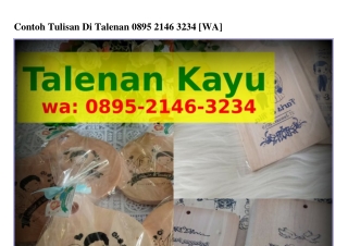 Contoh Tulisan Di Talenan Ô895•2lㄐᏮ•ᣮ2ᣮㄐ[WhatsApp]