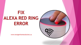 Steps to Fix Alexa Red Ring Light Issue