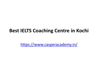 Best IELTS Coaching Centre in Kochi