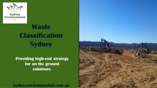 Waste Classification Sydney