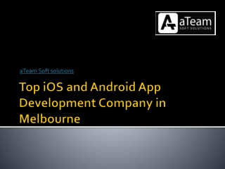 Android App Development Company Melbourne