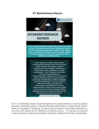 ICT Market Research Reports.