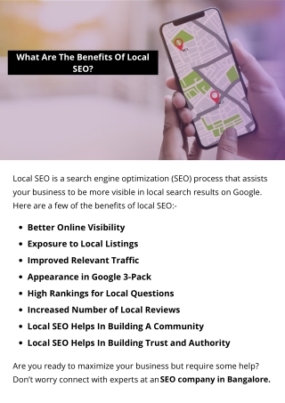 What Are The Benefits Of Local SEO?