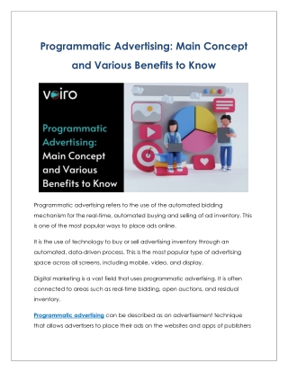 Programmatic Advertising_ Main Concept and Various Benefits to Know