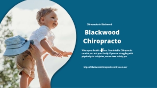 Chiro Blackwood Treatment – A Good Solution To Improve Overall Health