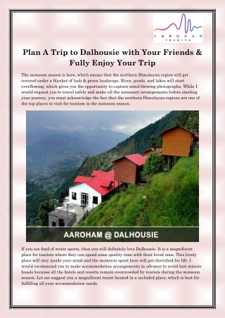 5 Star Resort in Dalhousie