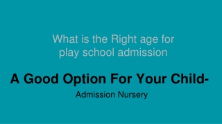 A Good Option For Your Child-1