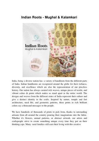 Indian Roots - Mughal & Kalamkari - Symplico