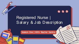 Registered Nurse  Salary & Job Description Sample Assignment