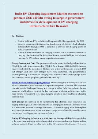 India EV Charging Equipment Market 2022 Upcoming Trends, Industry Size, Demand