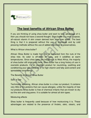 African Shea Butter