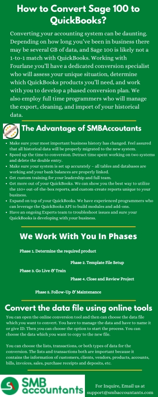 Convert Sage 100 to QuickBooks - How to Convert?