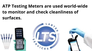 ATP Testing meters and ATP Hygiene Swabs - Labtek Services Ltd