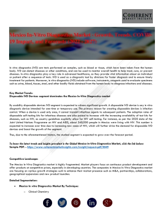 Mexico In-Vitro Diagnostics market