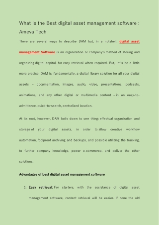 DIGITAL ASSET MANAGEMENT SOFTWARE ALLOWS SALES  MARKETING TEAMS TO GET TOGETHER