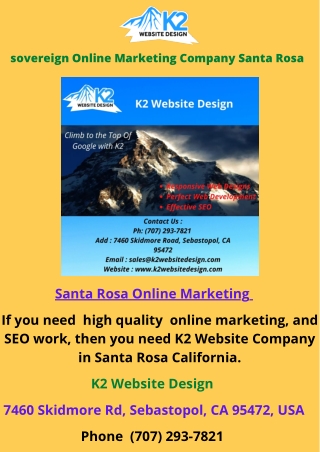 sovereign Online Marketing Company Santa Rosa