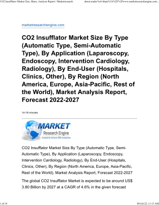 CO2 Insufflator Market