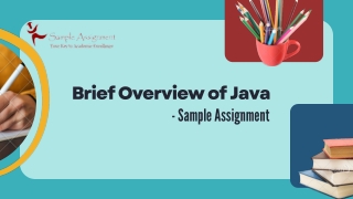 _Brief Overview of Java - Sample Assignment