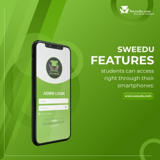 Features students can access with their smartphones  | Sweedu School ERP Softwar