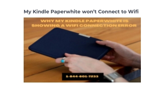 My Kindle Paperwhite won’t Connect to Wifi