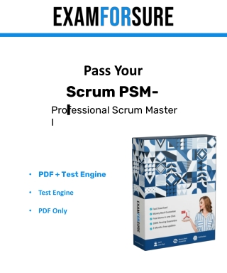 Latest PSM-I Dumps Perfect Dedication | Examforsure