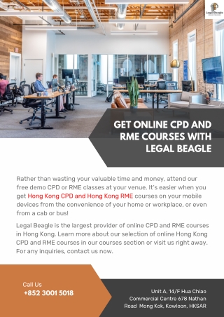 Get Online CPD and RME Courses with Legal Beagle
