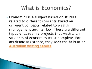 What is Economics