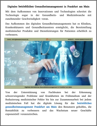 betriebliches gesundheitsmanagement frankfurt am main