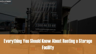 Everything You Should Know About Renting a Storage Facility