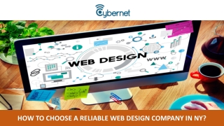 How to Choose a Reliable Web Design Company in NY