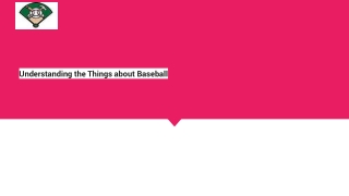 Understanding the Things about Baseball