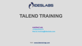 Talend Training