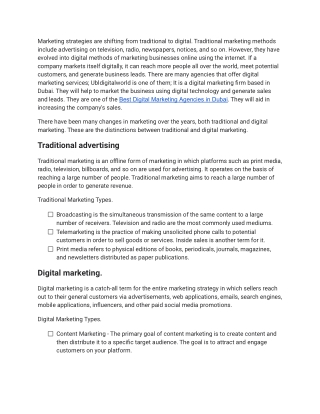 The differences between traditional and digital marketing (1)