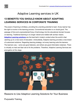 adaptivelearningserviceinuk
