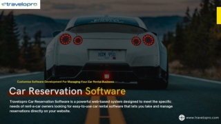 Car Reservation Software | Car Booking System