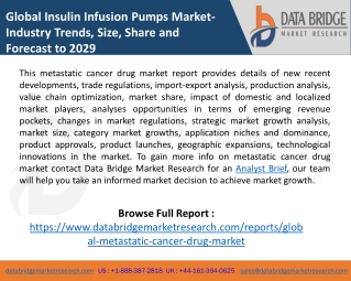 Global Metastatic Cancer Drug Market