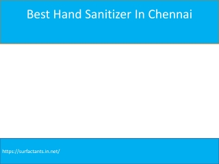 Best Sanitizer In Chennai
