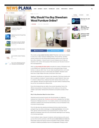 Buy Sheesham Wood Furniture Online