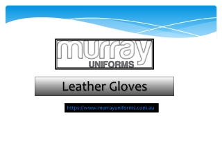 Leather Gloves - www.murrayuniforms.com.au