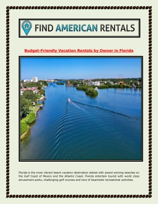 Budget Friendly Vacation Rentals by Owner in Florida