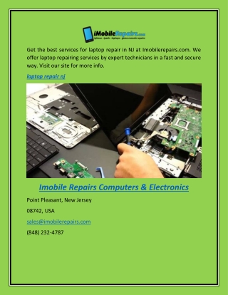 Laptop Repair Nj  Imobilerepair.com