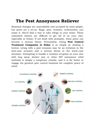 The Pest Annoyance Reliever
