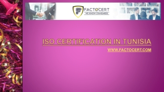 ISO Certification in Tunisia