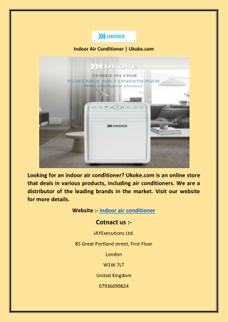 Indoor Air Conditioner | Ukoke.com