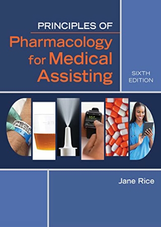 DOWNLOAD Principles of Pharmacology for Medical Assisting